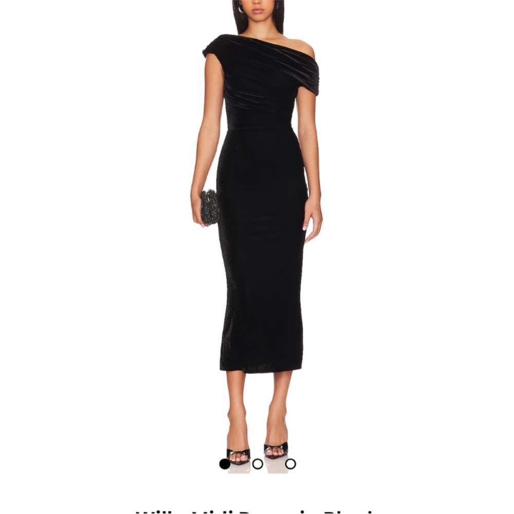 Lovers + Friends Black One Shoulder Dress. NEW WITH TAGS